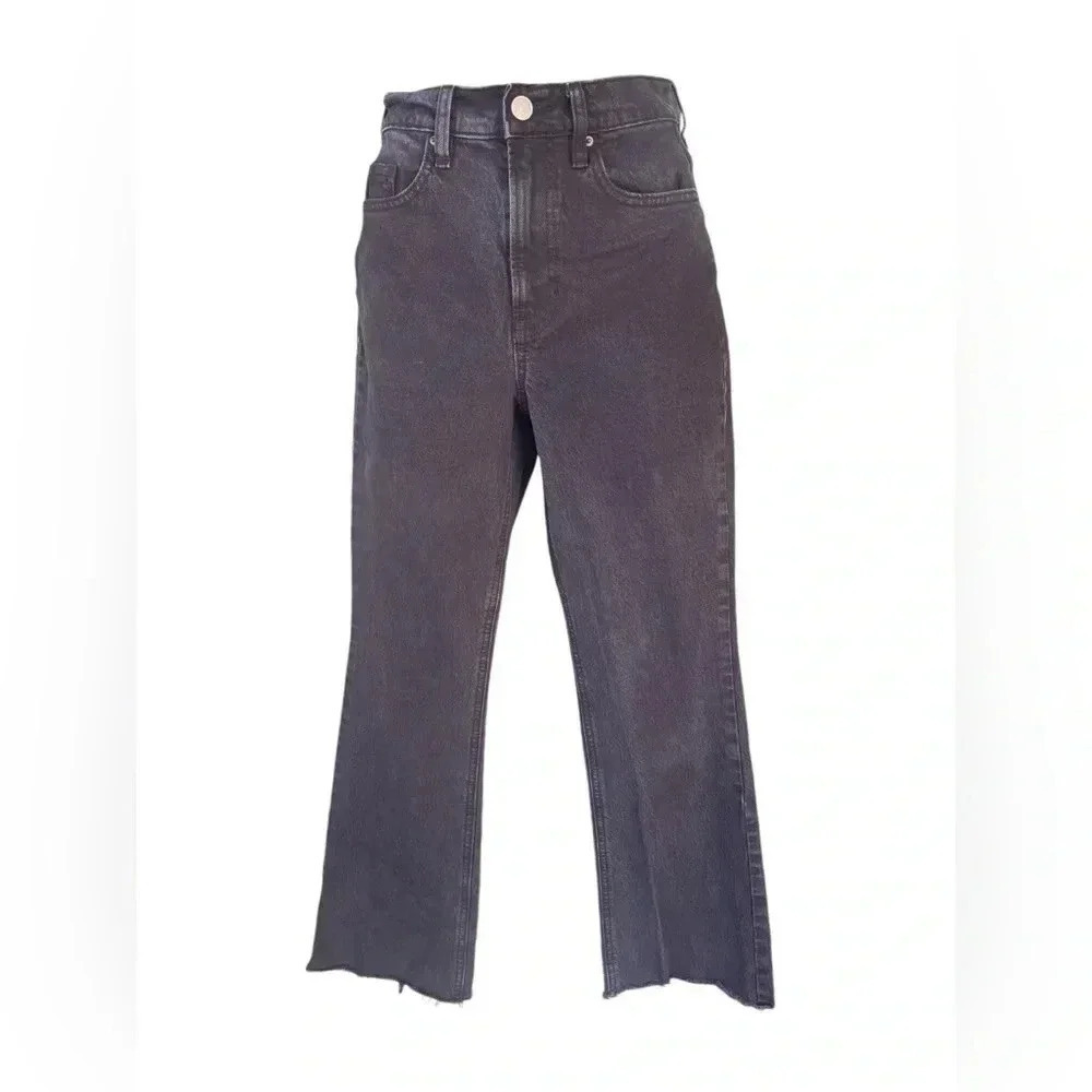 PACSUN women’s black wash stretch crop boot sz 24 denim jeans preloved